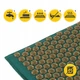 Коврик акупунктурный с подушкой 4FIZJO Eco Mat Аппликатор Кузнецова Navy Green/Gold (P-5907739312891) - изображение 8