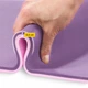 Килимок (мат) спортивний 4FIZJO TPE 180 x 60 x 0.6 см для йоги та фітнесу Violet/Pink (P-5907739316950) - зображення 11