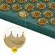 Коврик акупунктурный с подушкой 4FIZJO Eco Mat XL Аппликатор Кузнецова Navy Green/Gold (P-5907739313614) - изображение 13