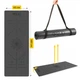 Килимок (мат) спортивний 4FIZJO PU 183 x 61 x 0.4 см для йоги та фітнесу Black (P-5907739319531) - зображення 7