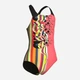 Подростковый сплошной купальник для девочки Arena Palette Swimsuit Swim Pro Back 007918-350 164 см Коралловый/Черный (3468337495499) - изображение 3