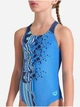 Подростковый сплошной купальник для девочки Arena Palette Swimsuit Swim Pro Back 007918-770 140 см Голубой/Синий (3468337495529) - изображение 3