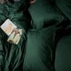 Комплект постільної білизни Moon&Star Satin Premium Evergreen Dream євро 200х220 наволочки 4х50х70 (MS-820010023) - зображення 7