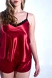 Ночной комплект Топ + Шорты женские Angelo Dolce AL-3 р. 92-96 M/L Бордо - изображение 3