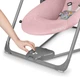 Крісло-гойдалка Lionelo OTTO PINK BABY 69 х 54 х 77 см - рожево-сіра - изображение 3