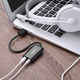 Karta dźwiękowa Ugreen US205 USB 3.5mm Jack TRS (Mic & Ear) Black (1206809345) - obraz 4
