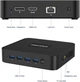 Мини ПК MINIS FORUM GK50 / Intel Pentium Silver N5030 / RAM 8GB / SSD 256GB / HDMI / LAN / Wi-Fi 5 / Bluetooth 5.0 / Windows 11 / Black Б/В - изображение 2