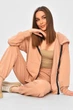 Спортивный костюм женский бежевого цвета Fashion размер 44-46 (201905) - изображение 2