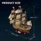 3D пазл объемный Cubic Fun Корабль HMS Victory 189 элементов T4019h - изображение 6