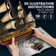 3D пазл объемный Cubic Fun Корабль HMS Victory 189 элементов T4019h - изображение 8