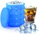 Силіконова форма для льоду UFT Icebucket 40 кубиків з кришкою і внутрішнім стаканом Синя (UFTicebucket40BL) - зображення 3