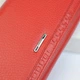 Кошелек женский кожаный классический матовый на кнопке 18,5x9x3 см Красный - изображение 4