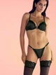 Набор белья со стразами Bare Plunge Convertible Shine Bra Black Dots размер 34C-S - изображение 1
