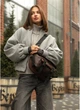 Велика жіноча поясна сумка бананка з екошкіри SAMBAG Коричнева (868038721) - зображення 7