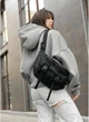 Велика тканинна жіноча поясна сумка бананка SAMBAG Чорна (872038721) - зображення 4