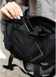 Велика тканинна жіноча поясна сумка бананка SAMBAG Чорна (872038721) - зображення 7