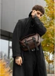 Большая мужская поясная сумка бананка из экокожи SAMBAG Коричневая (860038721) - изображение 2