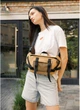 Велика жіноча поясна сумка бананка з екошкіри SAMBAG Бежева (869038721) - зображення 1