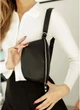 Женская поясная компактная сумка бананка из экокожи SAMBAG Черная (844024415) - изображение 5