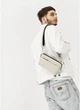 Чоловіча сумка бананка на пояс з екошкіри SAMBAG Сіра (792024616) - зображення 3