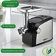 М'ясорубка багатофункціональна BITEK BT-3700 4200 Вт, 2 кг/хв, соковижималка, овочерізка, насадки для ковбас і кеббе, сріблястий/чорний - изображение 3