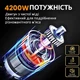 М'ясорубка багатофункціональна BITEK BT-3700 4200 Вт, 2 кг/хв, соковижималка, овочерізка, насадки для ковбас і кеббе, сріблястий/чорний - изображение 8