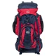 Рюкзак туристичний 2в1 V-90 л 70x40x25см 30x20x12см COLOR поліестер нейлон червоно-синій 159 - зображення 13