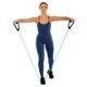 Эспандер трубчатый для фитнеса с ручками 20LB Латекс Термопластичная резина Полиэстер LiveUp синий LP8405-M - изображение 6