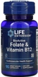 Фолиевая кислота и В12 Life Extension Folate & Vitamin B12 90 капсул в упаковке (ARE-574640) - изображение 1