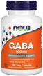Гамма-аминомасляная кислота Now Foods GABA 500 мг 100 вегетарианских капсул в упаковке (ARE-573989) - изображение 1