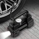 Портативный компрессор автомобильный насос для накачки шин Air Pump Compressor 3577 с манометром и 4 насадками от прикуривателя 12 В - изображение 3