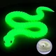 Игрушка антистресс 3D-печатная подвижная Змея - декоративная фигурка из PLA, (светятся в темноте) 30 см Белая - изображение 1