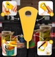 Ручная открывалка для бутылок Bottle Opener кухонная открывашка для крышек банок / энергетиков / кронепробок, 21.5х8.5 см, желтая (106918646) - изображение 3