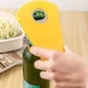 Ручная открывалка для бутылок Bottle Opener кухонная открывашка для крышек банок / энергетиков / кронепробок, 21.5х8.5 см, желтая (106918646) - изображение 9