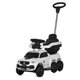 Каталка-толокар BAMBI RACER M 5900EL-1 з батьківською ручкою, м'яке сидіння екошкіра, колеса EVA, музика, світло, Білий - зображення 1