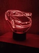 3d-светильник Тесла Tesla S, 3д-ночник, несколько подсветок (на пульте), подарок автолюбителю - изображение 2