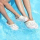 Дитячі крокси для дівчинки Crocs Crocband Clogs Stucco/Melon (29/30, бежевий) - изображение 3