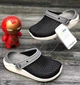 Дитячі крокси-сабо для хлопчика Crocs Kids’ LiteRide Clog Black/White (30/31, чорні) - изображение 2