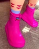 Жіночі гумові чоботи Crocs Crush Rain Boot Juice (36, яскраво-розовий) - зображення 5