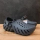 Чоловічі крокси Crocs Echo Clog Storm Чорні (38-39, чорний) - зображення 8