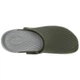 Чоловічі крокси Crocs LiteRide Clog Army Green/White (38-39, зелений) - зображення 5