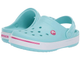 Дитячі крокси для дівчинки Crocs Crocband II Kids Clogs Ice Blue/Candy Pink (21/22, бірюзовий) - изображение 6