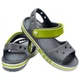 Дитячі сандалії для хлопчика Crocs Bayaband Sandal Kids Charcoal (30/31, сірі) - зображення 1