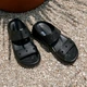 Жіночі шльопанці Crocs Classic Crush Sandal Black (37-38, чорний) - зображення 4