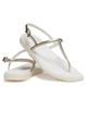 Жіночі сандалі Crocs Miami Thong Flip Metallic Chalk (38-39, сріблястий) - изображение 8