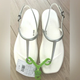 Жіночі сандалі Crocs Miami Thong Flip Metallic Chalk (38-39, сріблястий) - изображение 9