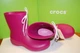 Жіночі гумові чоботи Crocs Freesail Shorty Rain Boot Pink Berry (33/34, яскраво-рожевий) - зображення 10