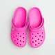 Дитячі крокси для дівчинки Crocs Crocband Electric Pink/White (21/22, рожевий) - изображение 8