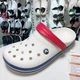 Крокс Крокбенд Клог Білі з Блакитним Crocs Crocband White Blue Clog (44-45, білий) - изображение 3