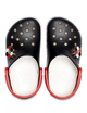 Детские Крокс Крокбенд Чёрные Crocs Drew X Crocband Chevron Clog Black/White (25/26, черный) - изображение 11